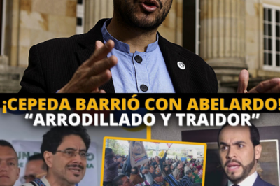 ¡CEPEDA BARRIÓ CON ABELARDO! “Arrodillado y traidor” en pleno discurso multitudinario