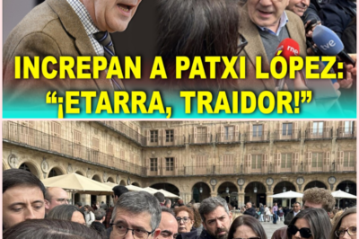 Tensión en Salamanca tras los insultos a Patxi López durante un acto público