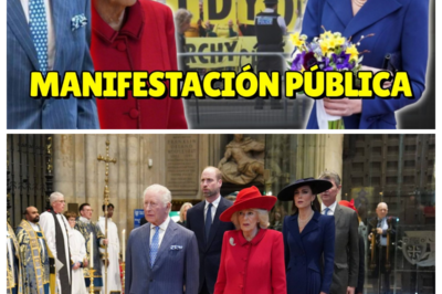 Protestas frente a la abadía y sonrisas dentro del palacio: el día en que Carlos III, Camila y los príncipes de Gales reaparecieron unidos mientras el escándalo de Andrés sacudía a la monarquía británica y miles gritaban “No es mi rey”