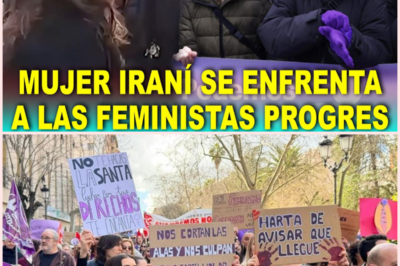 Una mujer iraní confronta a manifestantes de izquierdas: “Vuestra hipocresía no tiene límites”