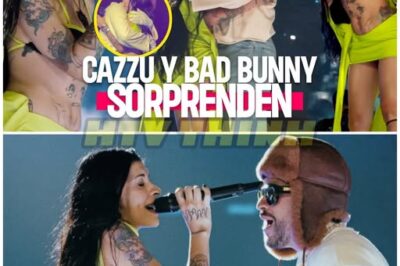 Cazzu roba show de Bad Bunny con un abrazo que paralizó Argentina