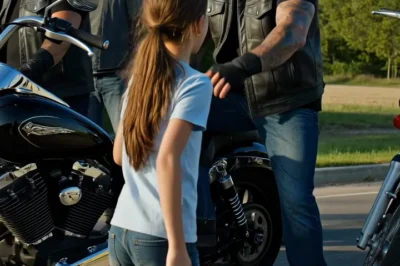 Una niña huyó hacia un grupo de motociclistas temiendo por su vida… y lo que esos hombres rudos hicieron después dejó al mundo sin palabras
