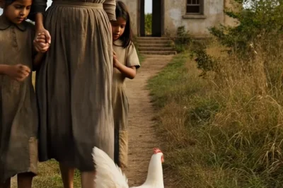 La viuda que llegó sin nada a una casa en ruinas… y la misteriosa gallina blanca que la guió hacia un secreto capaz de convertir la miseria en una granja millonaria que dejó al pueblo sin aliento