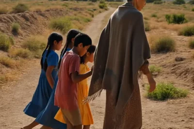 La echaron de su propia casa junto a sus cuatro nietos en plena noche… pero la casa abandonada que apareció en medio del desierto escondía un destino que nadie en ese pueblo habría imaginado