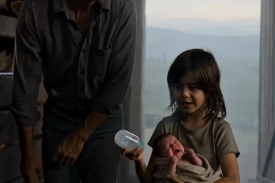 The Rancher Was Finishing His Chores at Dawn—Until a Little Beggar Girl Appeared Holding a Crying Baby and Whispered, “Sir… I Don’t Have Money for Milk.”