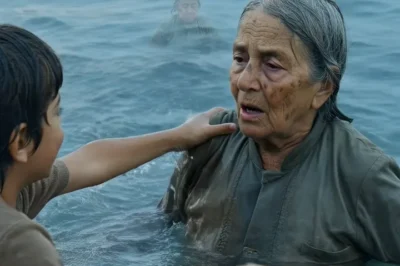 Un niño descalzo de 5 años se lanzó al río helado para salvar a una anciana… sin saber que acababa de rescatar a la mujer que haría temblar a los poderosos