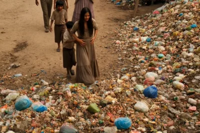 La viuda embarazada fue arrojada al basurero con sus cuatro hijos para desaparecer en el olvido… pero dos años después, entre la basura y las ratas, sus manos encontraron algo enterrado que iba a destruir las mentiras de toda la familia