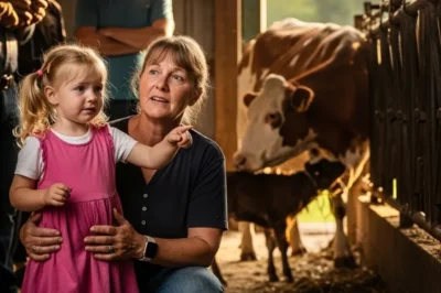 La niña señaló el establo y dijo: “Mamá, la vaca está alimentando a un niño”… y lo que encontraron dentro hizo llorar a todo el pueblo