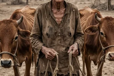La madre que caminó sin rumbo con dos vacas viejas y nada más… hasta que un lugar olvidado cambió su destino y dejó al pueblo sin palabras
