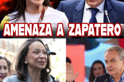 María Corina AMENAZ4 a Zapatero y lo