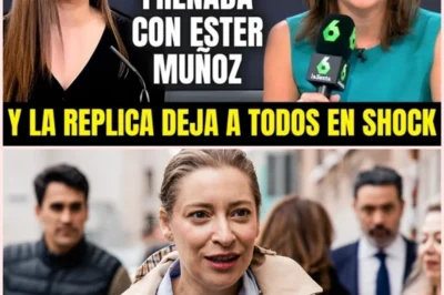 REPORTERA DE LA SEXTA cruza la LÍNEA ROJA con ESTER MUÑOZ y recibe el HOSTIAZO de su VIDA🤬EN DIRECTO
