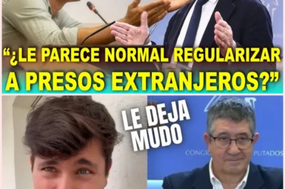 📰 Tensión en el Congreso: el silencio de Patxi López ante preguntas sobre regularización de presos extranjeros desata la polémica
