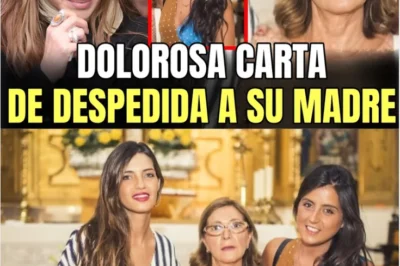 SARA CARBONERO SE DESPIDE DE SU MADRE