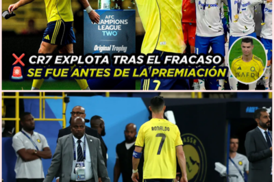 🚨 Cristiano Ronaldo se marcha abatido tras la final asiática: derrota, silencio y un gesto que lo dice todo 😳⚽