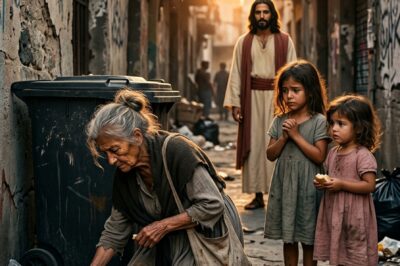 ABUELA BUSCABA COMIDA EN LA CALLE PARA SUS NIETAS… Y JESÚS LA RECOMPENSO CON UN MILAGRO.