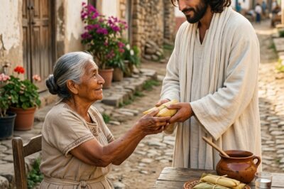 SEÑORA HUMILDE REGALA SUS ULTIMOS TAMALES A JESÚS… Y ESTE HACE UN MILAGRO