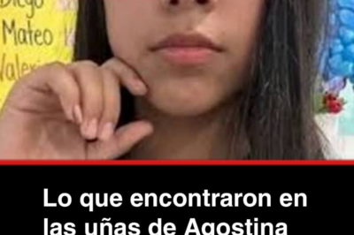 Lo que encontraron en las uñas de Agostina dejó a todos sin palabras: “Rastros …”