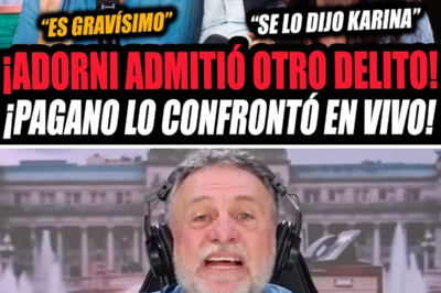 ¡ESCÁNDALO TOTAL EN VIVO! PAGANO ACORRALÓ A ADORNI CON PREGUNTAS INCÓMODAS Y MAURO FEDERICO DESATÓ UNA TORMENTA IMPARABLE