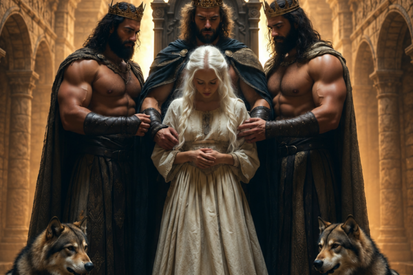 Triplet Alpha Kings Protect The Young Omega During The Critical Ceremo...