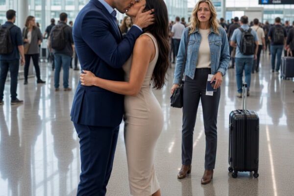 Fue al aeropuerto a despedir a su mejor amiga y descubrió que su espos...