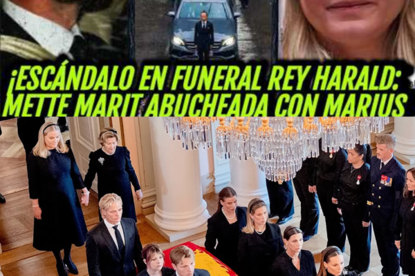 ESCÁNDALO EN EL FUNERAL REY HARALD NORUEGA: METTE MARIT ABOCHORNA A NO...